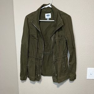 Women’s olive green utility jacket